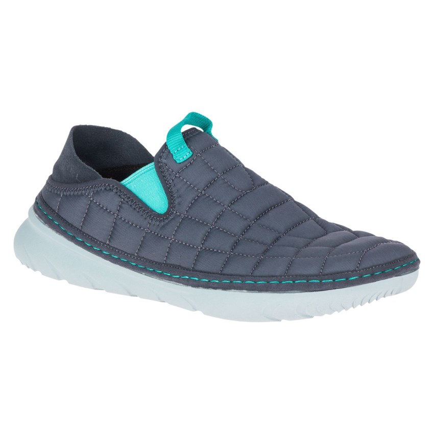 Chaussure Casual Merrell Hut Moc Bleu Femme | W.G.ODZG